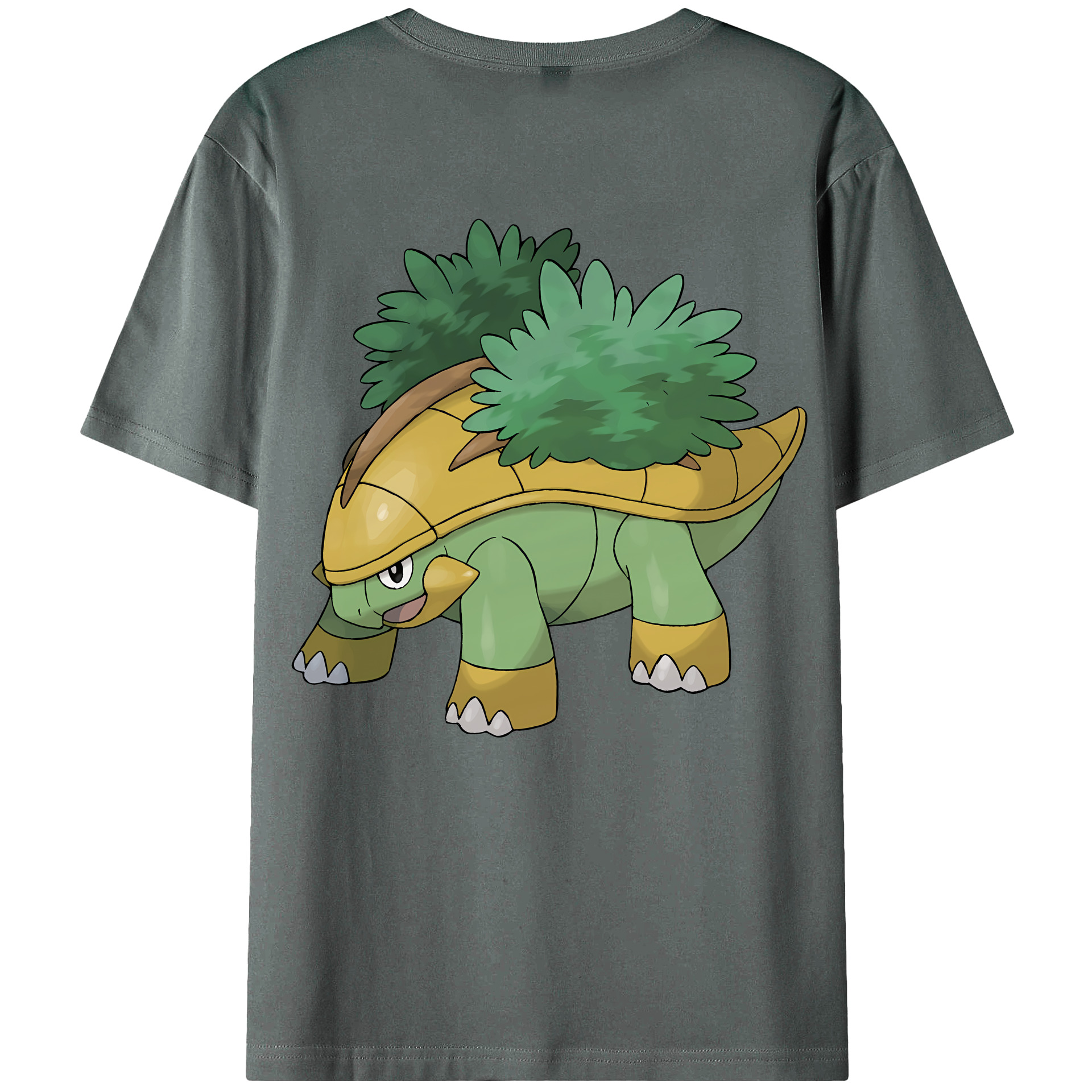 （画像用） ポケットモンスター Pokémon 綿100％ メンズ半袖Tシャツ（バックプリント） 通気性